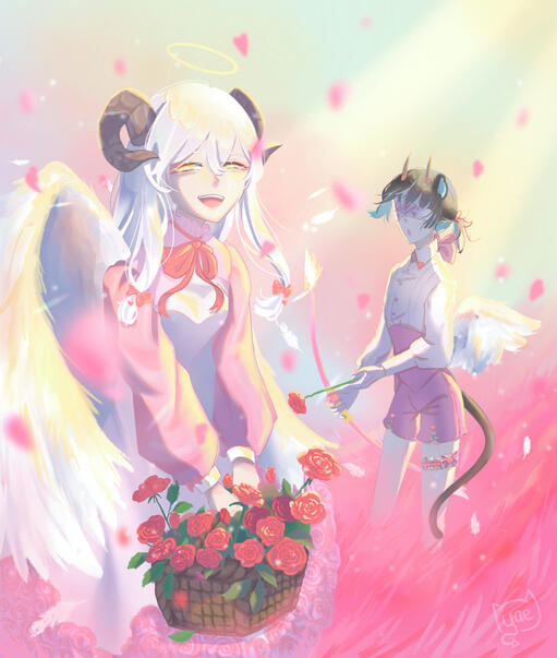 Tomoya and Maggie ( oc and friend&#39;s oc)